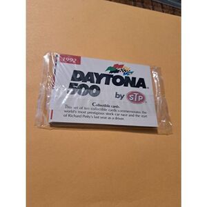 Vintage 1992 Daytona 500 STP Unopened Racing Card Set Richard Petty Final Year